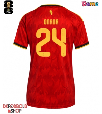Belgien Amadou Onana #24 Hjemmebanetrøje Dame VM 2026 Kort ærmer Belgien Amadou Onana #24 Hjemmebanetrøje Dame VM 2026 Kort ærmer